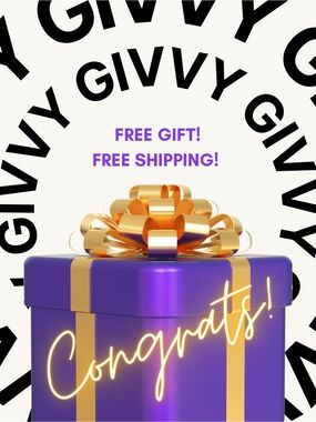 GIVVY - FREE GIFT, FREE SHIPPING! 🎉 CONGRATS! 🎉